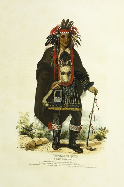 Okee-Makee-Quid, Chippewayn päällikkö tekijältä Charles Bird (after) King