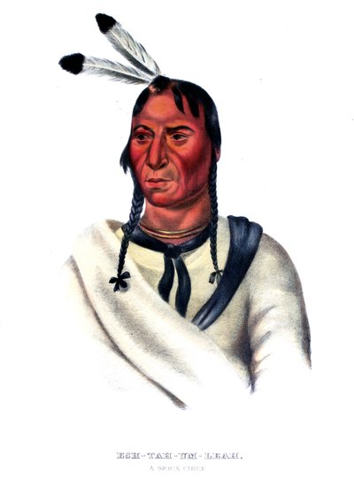 Eshtahumbah (Sleepy Eyes), Sioux-päällikkö tekijältä Charles Bird King