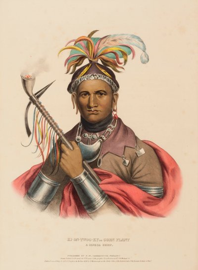 KI-ON-TWOG-KY., kirjasta History of the Indian Tribes of North America. tekijältä Charles Bird King
