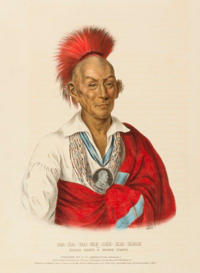 MA-KA-TAI-ME-SHE-KIA-KIA-KIAH, Pohjois-Amerikan intiaaniheimojen historiasta. tekijältä Charles Bird King