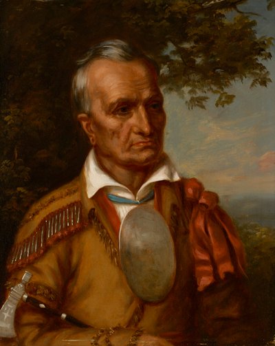 Red Jacket, Senecan päällikkö (Sagoyewatha) (n. 1758-1830) tekijältä Charles Bird King