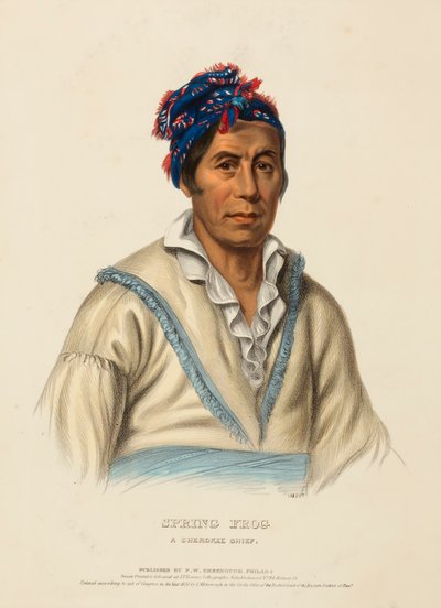 KEVÄTSUOMI. A CHEROKEE CHIEF, Pohjois-Amerikan intiaaniheimojen historiasta. tekijältä Charles Bird King