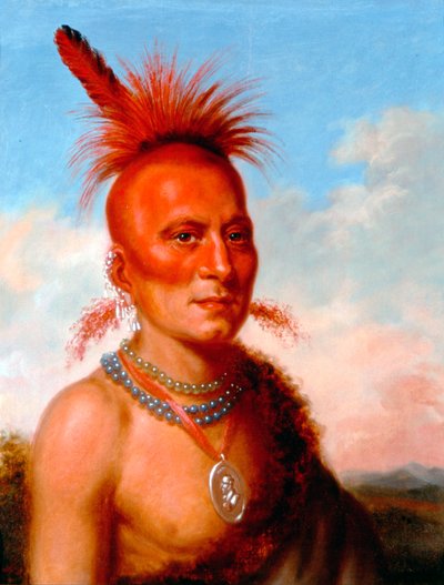 Sharitarish (Paha päällikkö), Pawnee tekijältä Charles Bird King