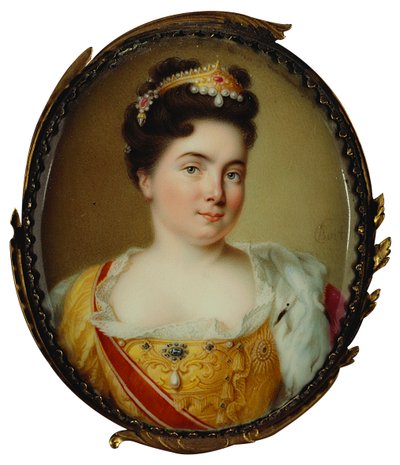Keisarinna Katariina I:n muotokuva 1684-1727, 1717. tekijältä Charles Boit