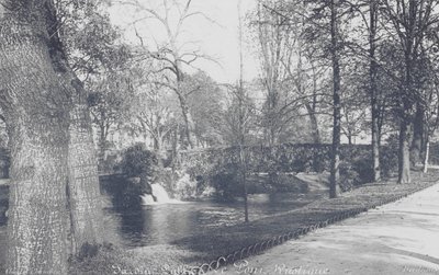 Bordeaux: Jardin-Public, maalaismainen silta (s/w-kuva) tekijältä Charles Chambon