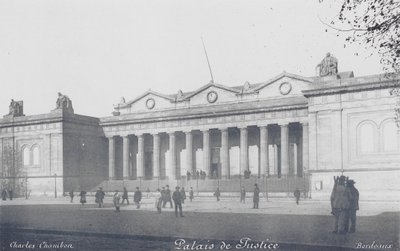 Bordeaux: Palais de Justice (s/w-kuva) tekijältä Charles Chambon