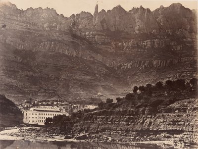 Monserrat, Yleinen näkymä vuorelle Monistrolista, 1860. tekijältä Charles Clifford