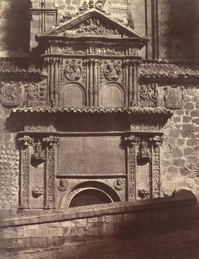 Pyhän Hengen luostarin portaali, Salamanca, 1853. tekijältä Charles Clifford