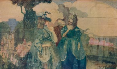 Sinisessä maassa tai Colloque Sentimentale, n. 1895 tekijältä Charles Edward Conder