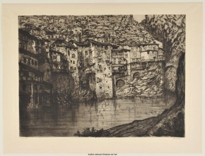 Pont-en-Royans (iso lauta) (kisa a) tekijältä Charles Cottet