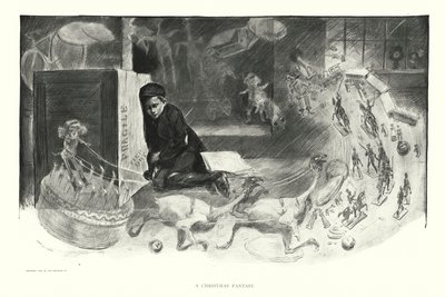 Joulufantasia (litografia) tekijältä Charles Dana Gibson