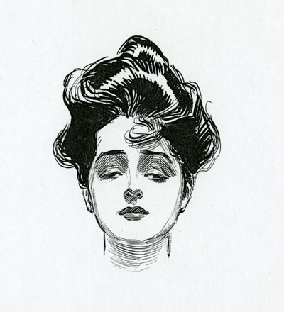 Gibson-tyttö, n. 1902 tekijältä Charles Dana Gibson