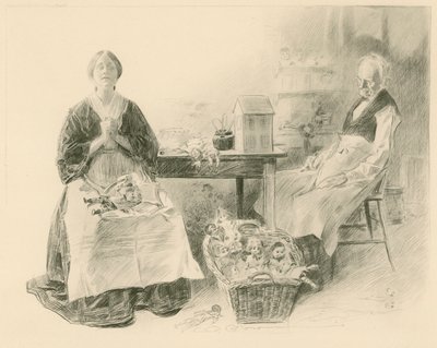 Caleb Plummer ja hänen tyttärensä tekijältä Charles Dana Gibson
