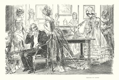 Jouluaaton vierailijat (litografia) tekijältä Charles Dana Gibson