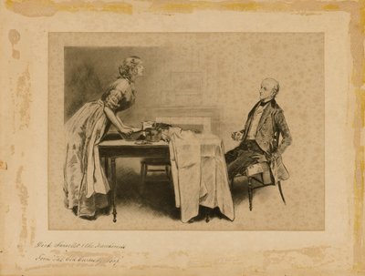 Dick Swiveller ja maaherratar, elokuvasta "Vanha kuriositeettikauppa". tekijältä Charles Dana Gibson