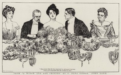 Leskeltä ja hänen ystäviltään tekijältä Charles Dana Gibson