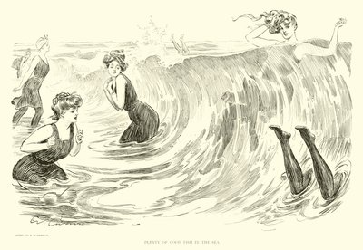 Kuvitus Social Ladderille (kaiverrus) tekijältä Charles Dana Gibson