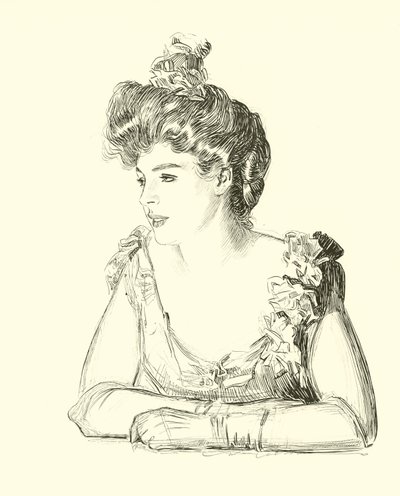 Illustration for The Social Ladder tekijältä Charles Dana Gibson