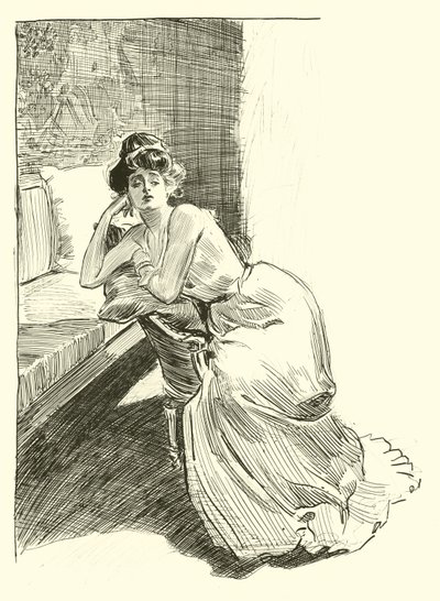 Illustration for The Social Ladder tekijältä Charles Dana Gibson