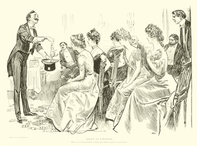 Illustration for The Social Ladder tekijältä Charles Dana Gibson