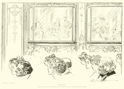 Kuvitus Social Ladderille tekijältä Charles Dana Gibson