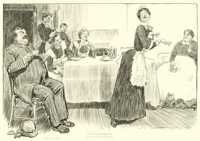 Kuvitus Social Ladderille tekijältä Charles Dana Gibson