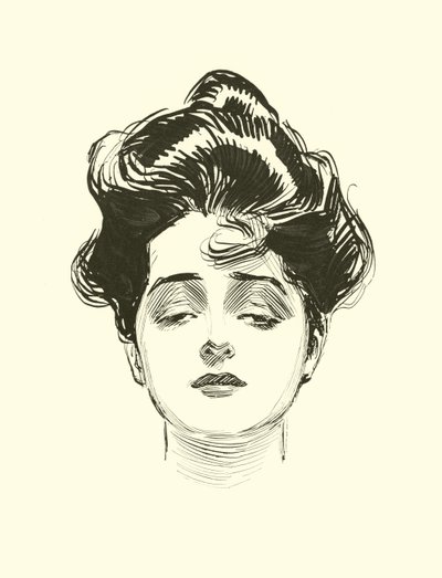 Kuvitus Social Ladderille tekijältä Charles Dana Gibson