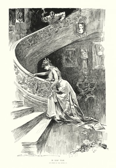 Karkausvuonna (litografia) tekijältä Charles Dana Gibson