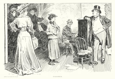 Stage-Struck (litografia) tekijältä Charles Dana Gibson