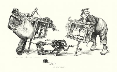 Kilpailevat oopperat (litografia) tekijältä Charles Dana Gibson