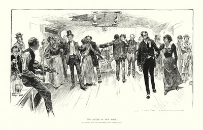 New Yorkin salongit (litografia) tekijältä Charles Dana Gibson
