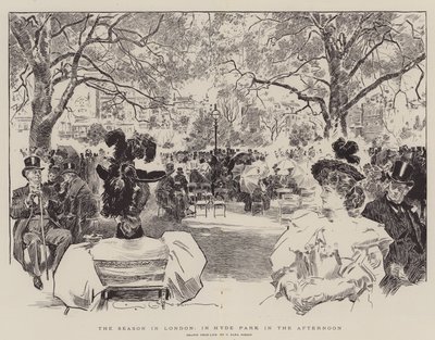 Kausi Lontoossa, Hyde Parkissa iltapäivällä tekijältä Charles Dana Gibson