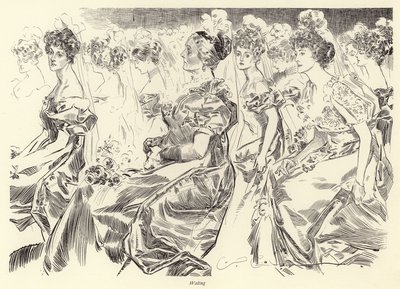 Piirustushuonetta odotellessa tekijältä Charles Dana Gibson