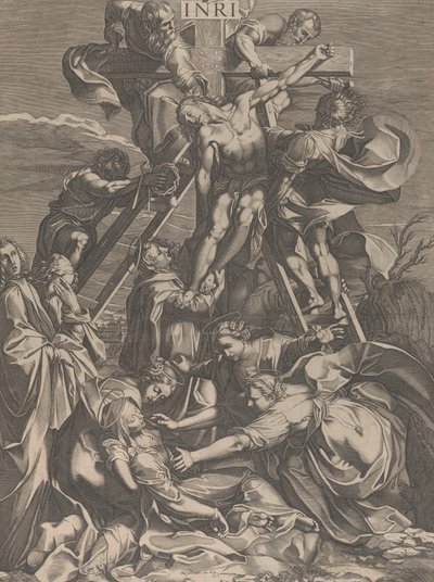 Laskeutuminen ristiltä, 1615-31. tekijältä Charles David