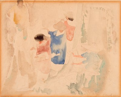 Artistes Sketching Finnish tekijältä Charles Demuth