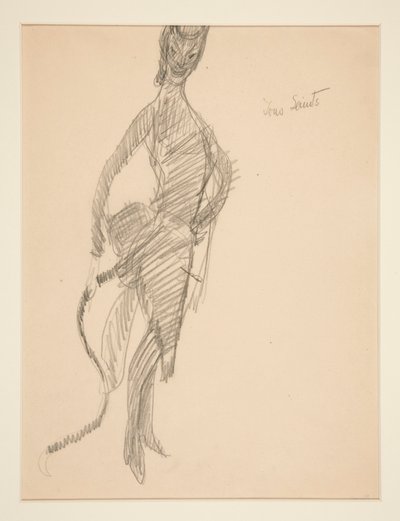 Pukupiirustus: Devil as Lady tekijältä Charles Demuth