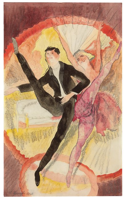 Vaudevillessä: Kaksi tanssijaa tekijältä Charles Demuth