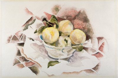 Still Life, Peaches, n. 1922 (akvarelli grafiitin päällä paperille) tekijältä Charles Demuth