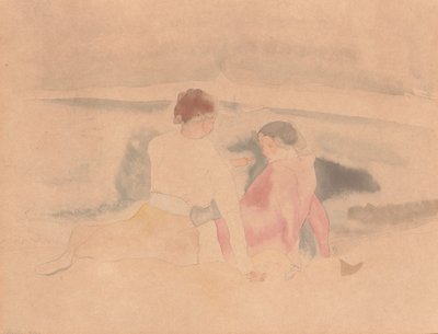 Nimetön (Kaksi naista ja veneitä) tekijältä Charles Demuth