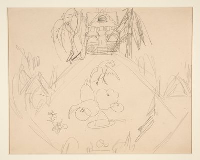 Nimetön [kyyhkyset, hedelmät, vihannekset, talo, kirjalliset muistiinpanot] tekijältä Charles Demuth
