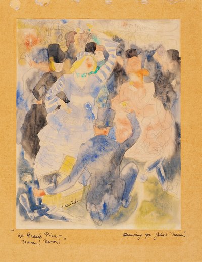 Zolas Nana, 1915-16 (wc paperilla) tekijältä Charles Demuth
