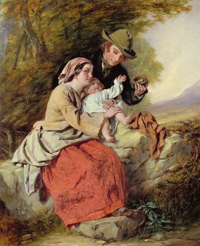 Lintujen pesä (öljy kankaalle) tekijältä Charles Dukes