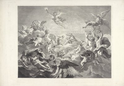 Phaeton Apollona Charles le Brunin ja Eustache Le Sueurin maalaukset, jotka ovat (...) presidentti Lambertin talossa (sarjan nimi) tekijältä Charles Dupuis