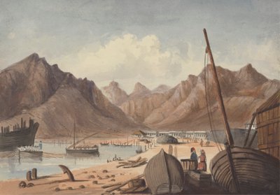 Välimeren satama (vai Aden?) tekijältä Charles Dyce