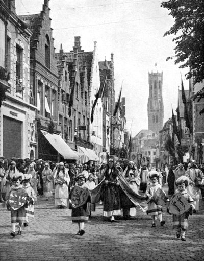 Kristuksen Pyhän veren festivaali Bruggessa, Belgiassa, 1936 tekijältä Charles E. Brown