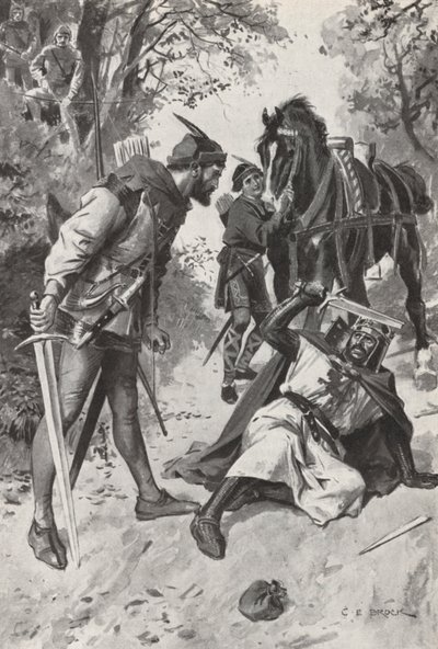Robin Hood (litho) tekijältä Charles Edmund (after) Brock
