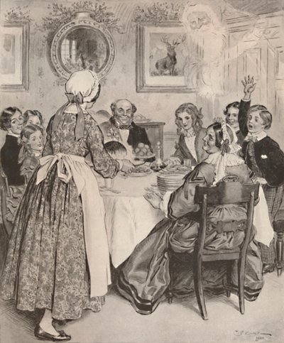 Anna minun ajatella mukavia perheillallisia., 1862, 1923. tekijältä Charles Edmund Brock