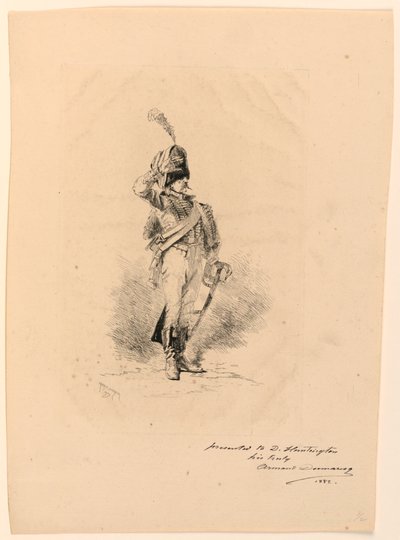 Sotilaallinen tervehdys tekijältä Charles Edouard Armand-Dumaresq