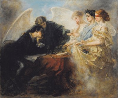 Nuori mies risteyksessä, 1856 tekijältä Charles Edouard de Beaumont