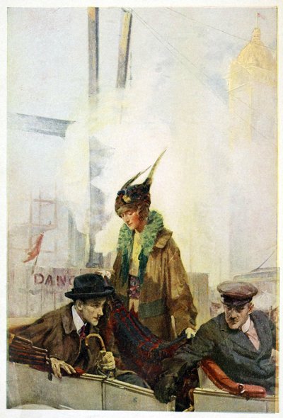 The Home-Coming of Bibbs, The Turmoil, pub. 1915 (väri litho) tekijältä Charles Edward Chambers